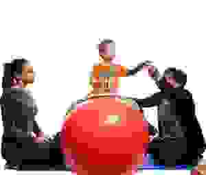 Using large peanut ball