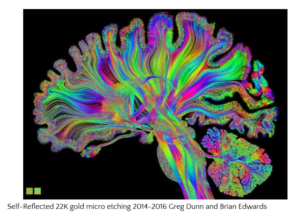  Self-Reflected 22K gold micro etching 2014-2016 Greg Dunn and Brian Edwards